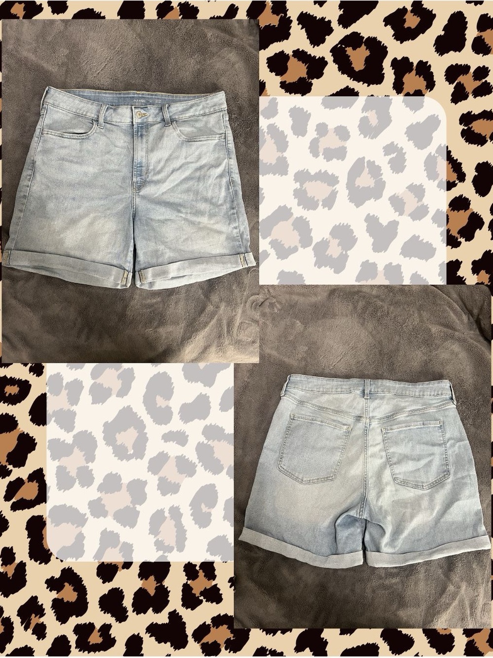 Light Blue Denim Women's Shorts